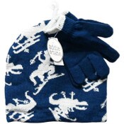 Wholesale - BOYS NAVY HAT AND GLOVE SET C/P 96, UPC: 794434431423